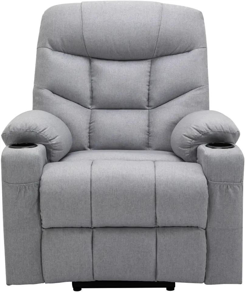 Кресло-реклайнер Tempo Kondela Hudson (Light Gray) - 2