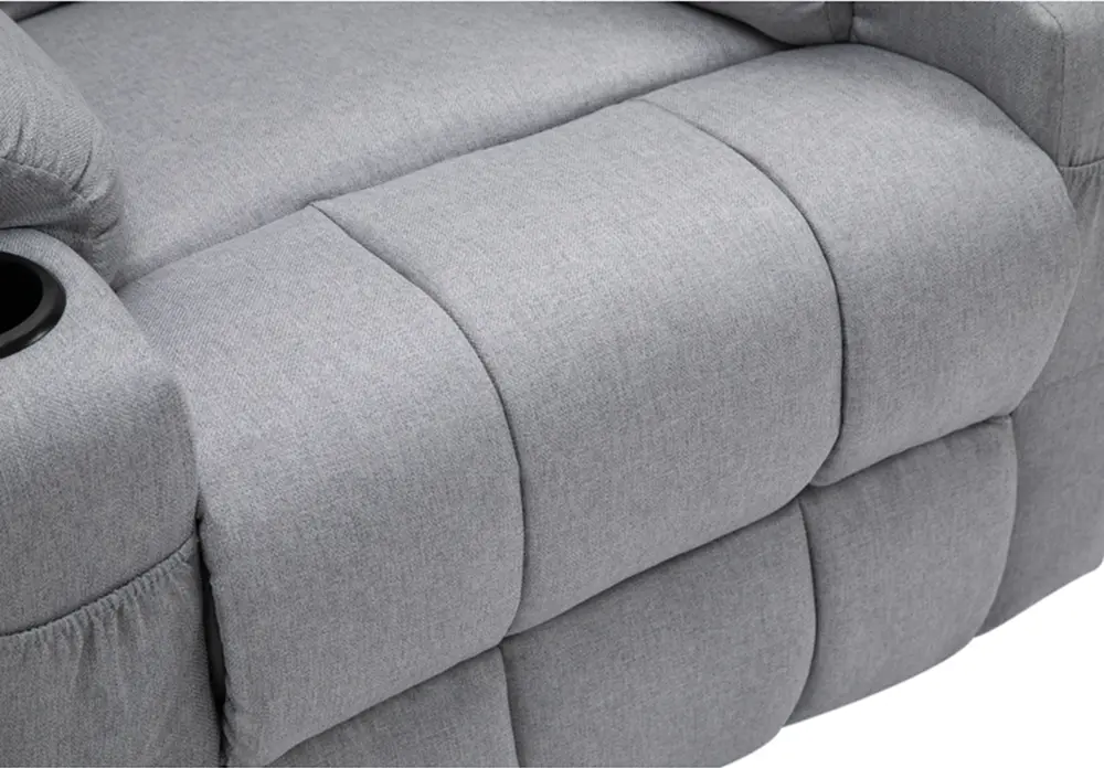 Кресло-реклайнер Tempo Kondela Hudson (Light Gray) - 7