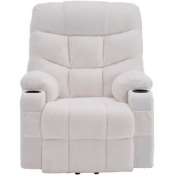 Fotoliu-recliner Tempo Kondela Hudson (White) Thumb