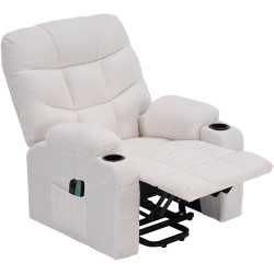 Fotoliu-recliner Tempo Kondela Hudson (White) Thumb