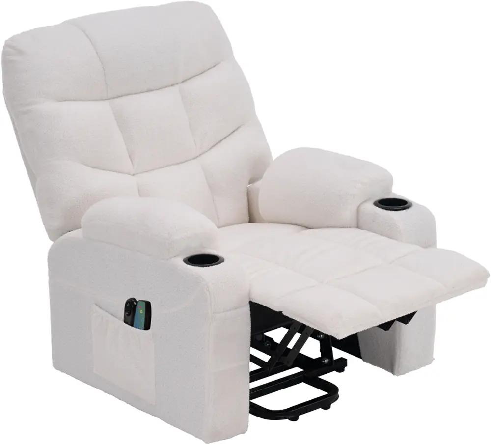 Fotoliu-recliner Tempo Kondela Hudson (White)