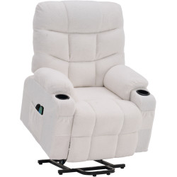Fotoliu-recliner Tempo Kondela Hudson (White) Thumb
