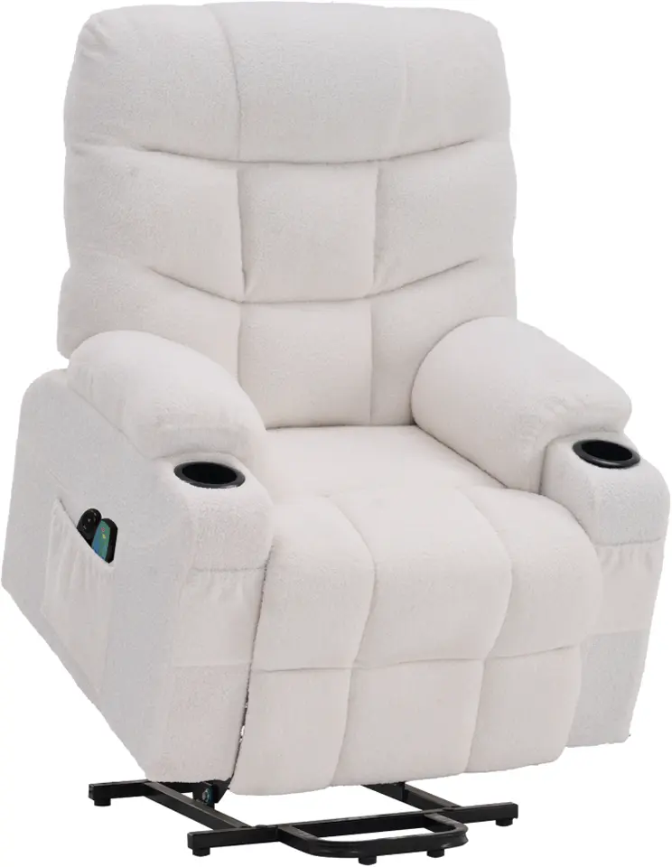 Fotoliu-recliner Tempo Kondela Hudson (White)