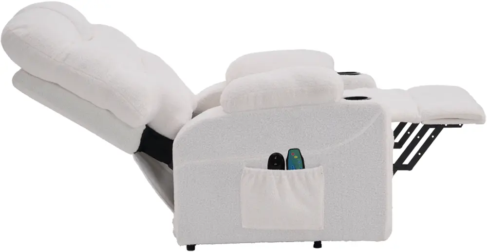 Fotoliu-recliner Tempo Kondela Hudson (White)