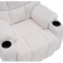 Fotoliu-recliner Tempo Kondela Hudson (White) Thumb