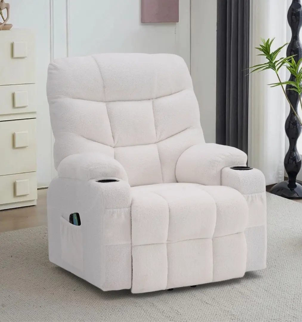 Fotoliu-recliner Tempo Kondela Hudson (White)