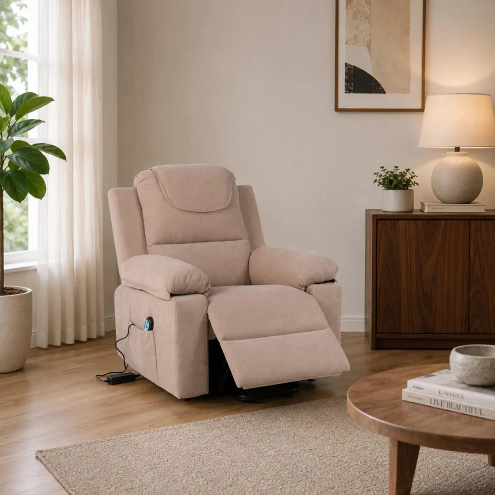 Fotoliu-recliner Tempo Kondela Liftelo (Brown) - 2