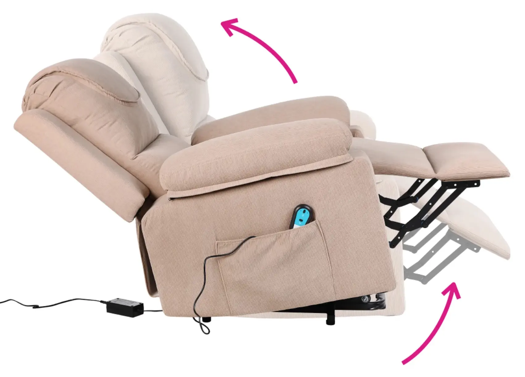 Fotoliu-recliner Tempo Kondela Liftelo (Brown) - 11
