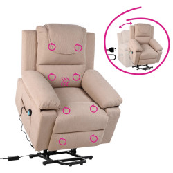 Fotoliu-recliner Tempo Kondela Liftelo (Brown) Thumb