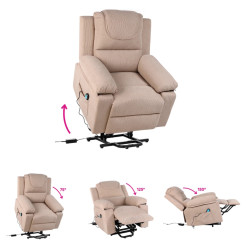Fotoliu-recliner Tempo Kondela Liftelo (Brown) Thumb