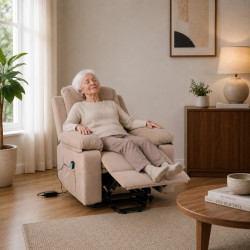 Fotoliu-recliner Tempo Kondela Liftelo (Brown) Thumb