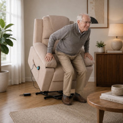 Fotoliu-recliner Tempo Kondela Liftelo (Brown) Thumb