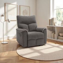 Fotoliu-recliner Tempo Kondela Nader (Brown/Beige)