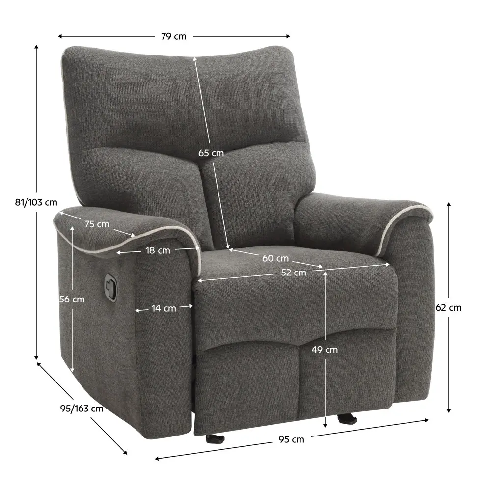 Fotoliu-recliner Tempo Kondela Nader (Brown/Beige) - 5