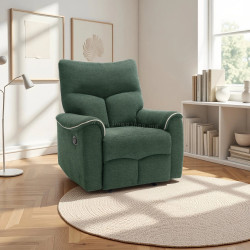 Fotoliu-recliner Tempo Kondela Nader (Green/Beige)