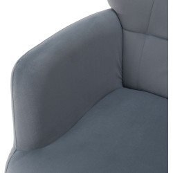 Кресло с подставкой для ног Tempo Kondela Haben (Gray/Black) Thumb