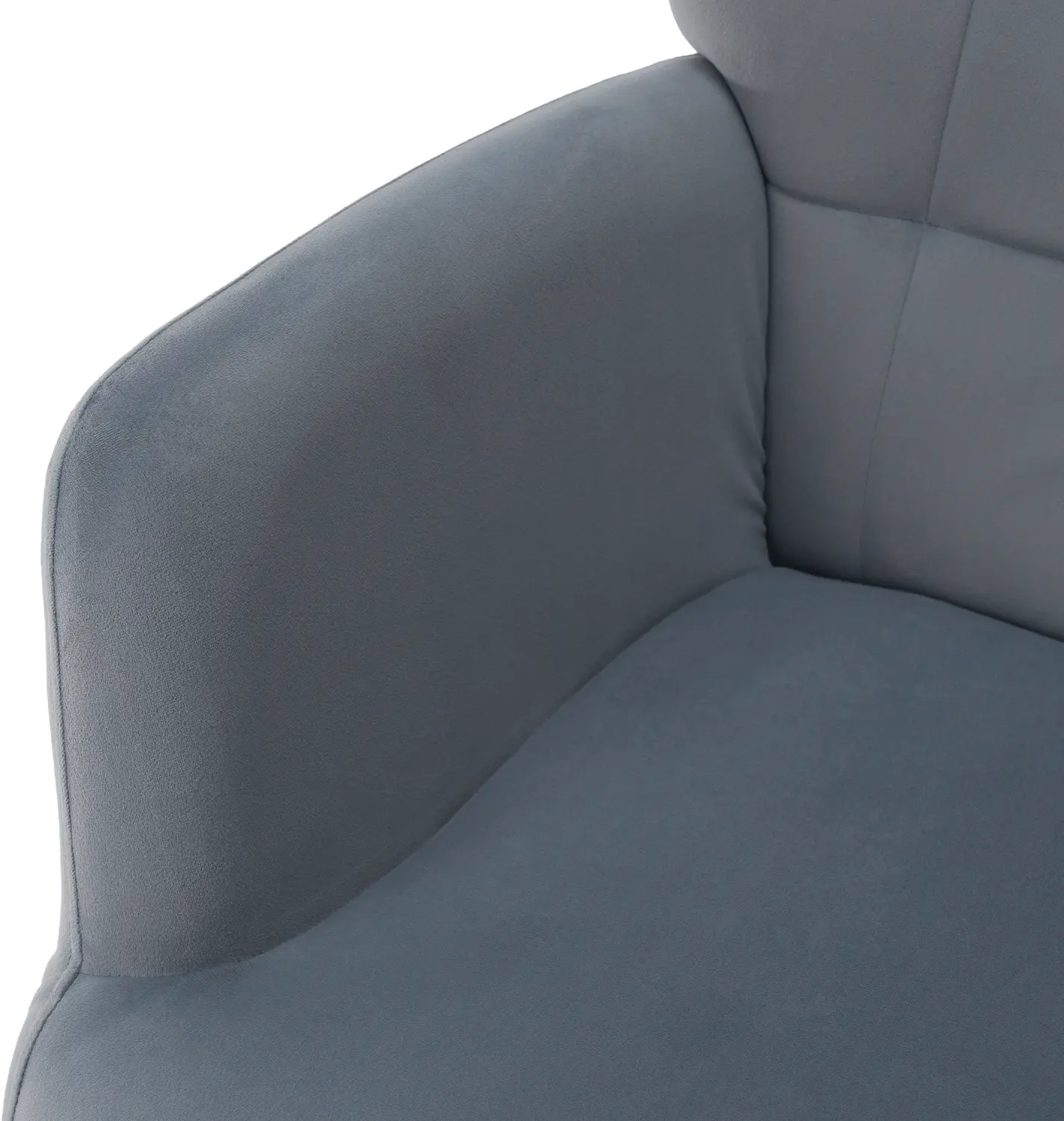 Кресло с подставкой для ног Tempo Kondela Haben (Gray/Black)