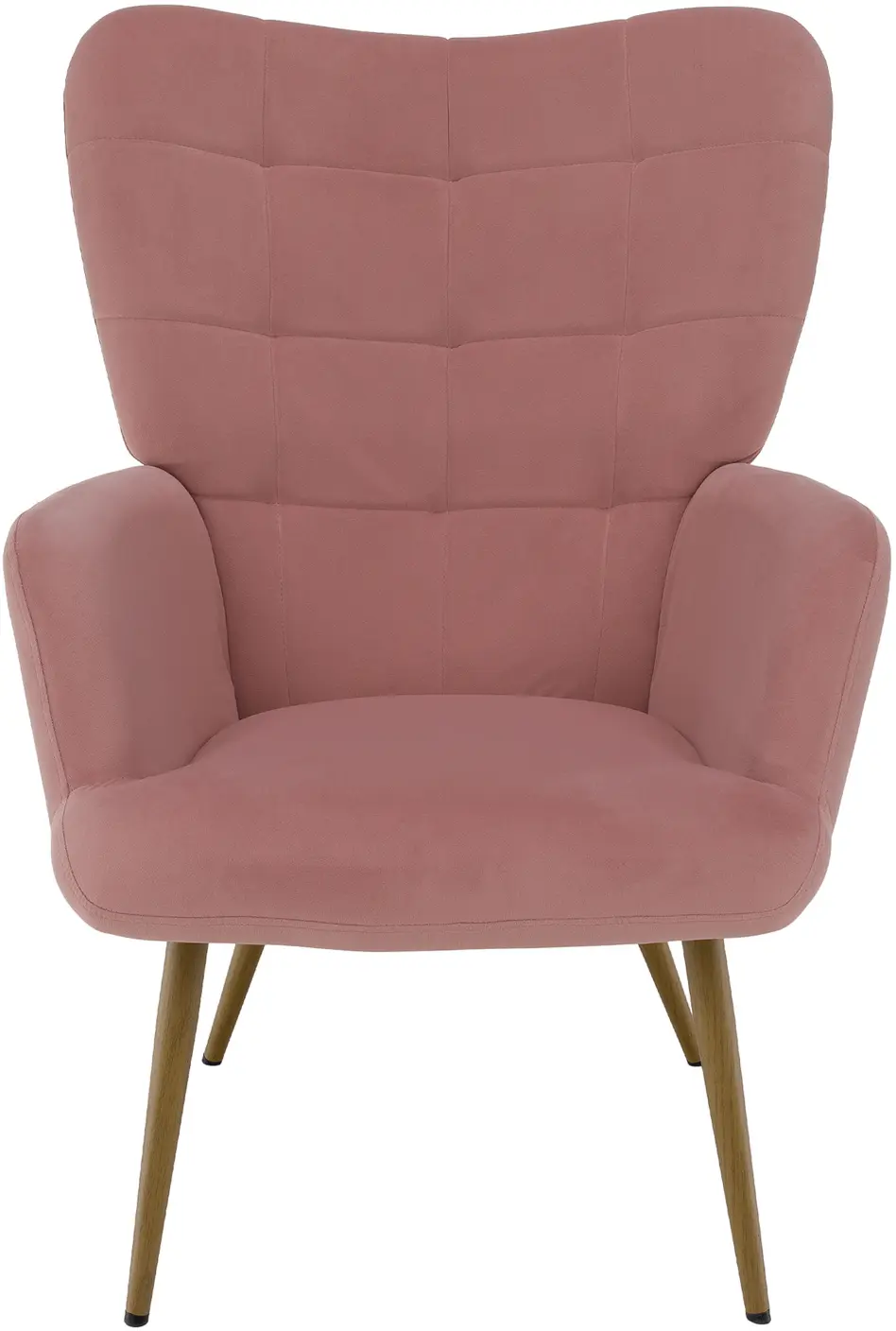 Кресло с подставкой для ног Tempo Kondela Haben (Pink/Grandson Oak)