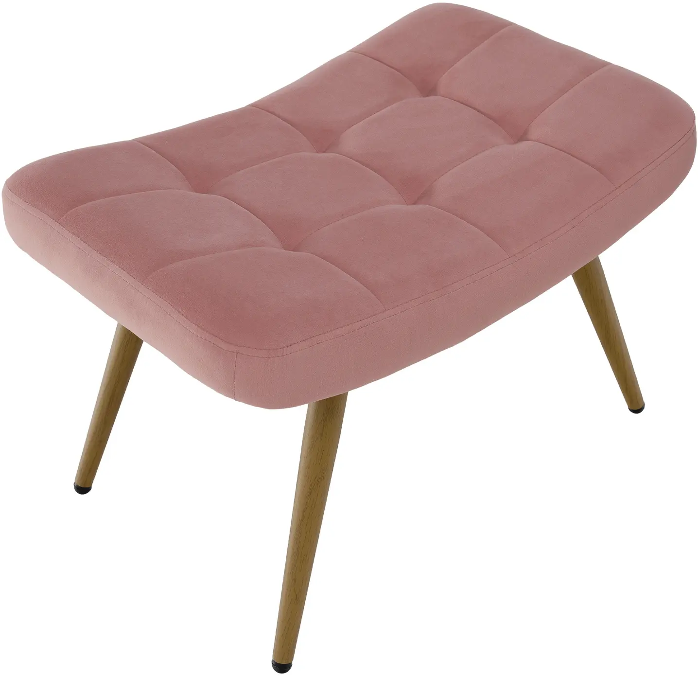 Кресло с подставкой для ног Tempo Kondela Haben (Pink/Grandson Oak)