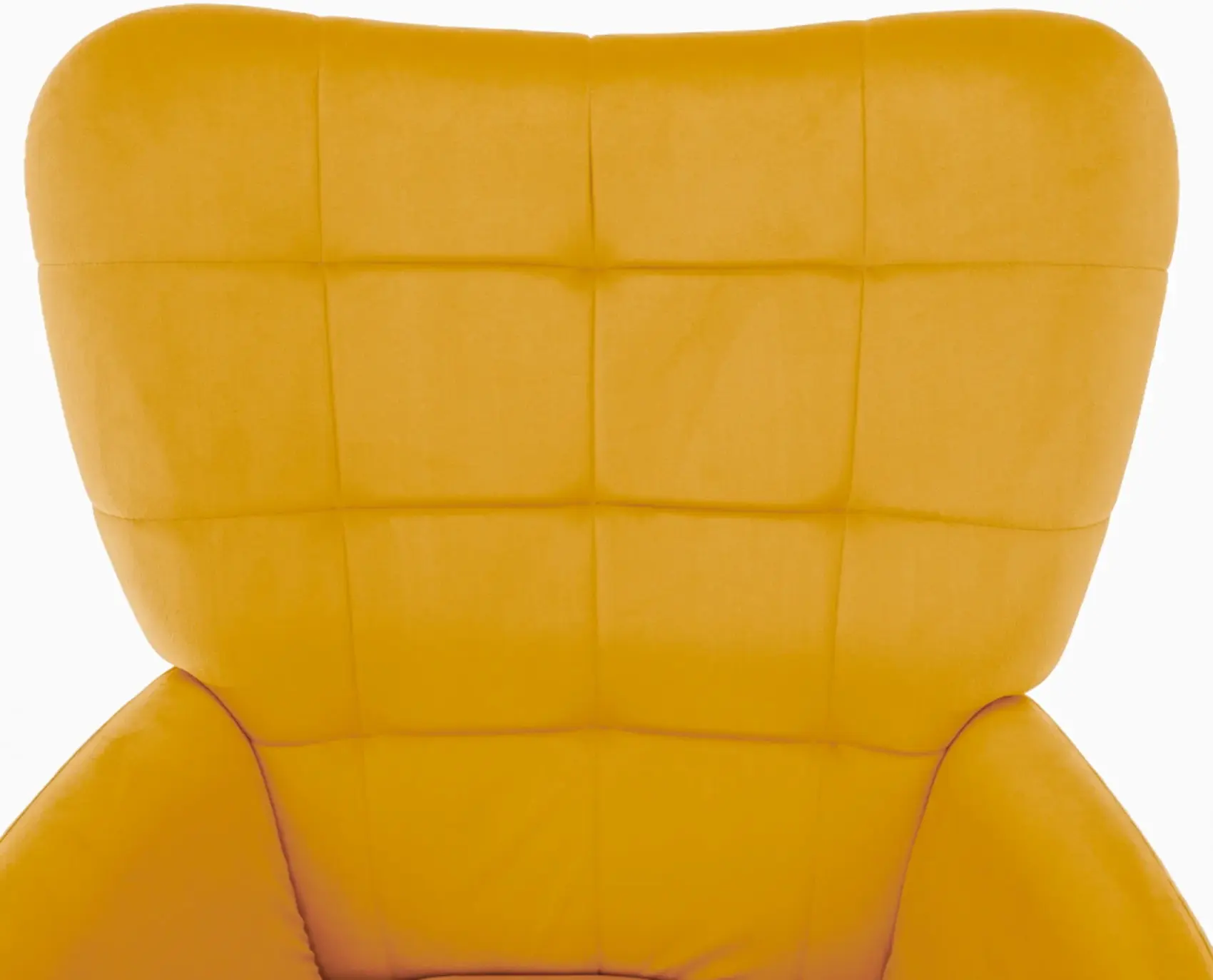 Fotoliu cu taburet Tempo Kondela Haben Velvet 27 (Yellow/Black) - 8