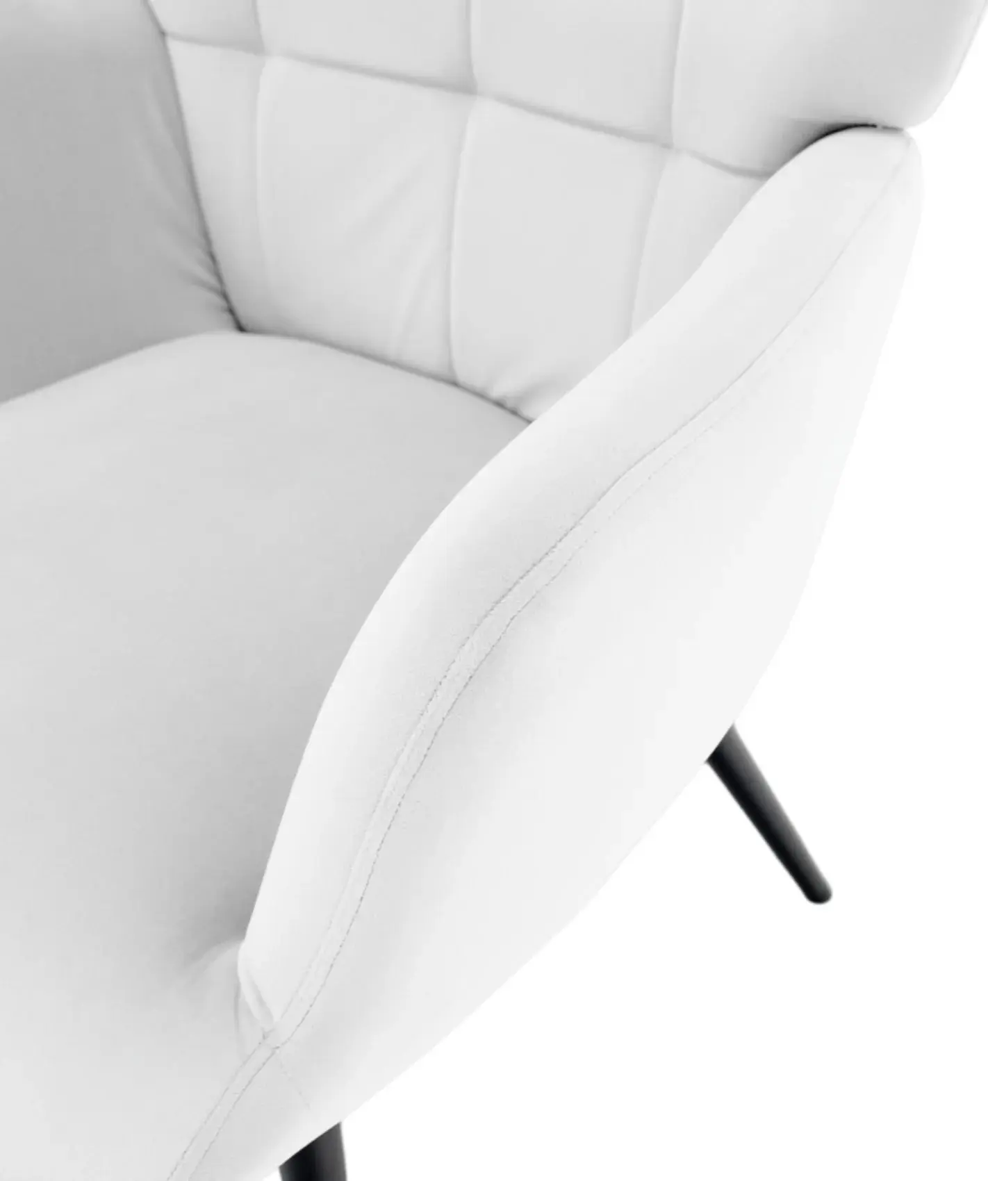 Fotoliu cu taburet Tempo Kondela Haben Velvet 46 (Light Grey/Black) - 8