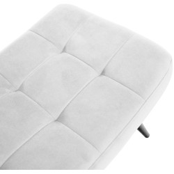 Fotoliu cu taburet Tempo Kondela Haben Velvet 46 (Light Grey/Black) Thumb