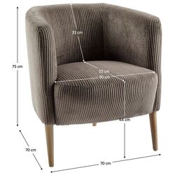 Кресло Tempo Kondela Alien (Grey-beige/Beech) Thumb