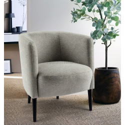 Fotoliu Tempo Kondela Alien (Light Gray/Black)