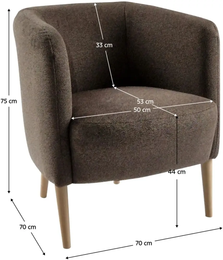 Fotoliu Tempo Kondela Alien Matana 19 (Brown/Beech)