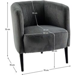 Кресло Tempo Kondela Alien Poso 60 (Dark Grey/Black) Thumb