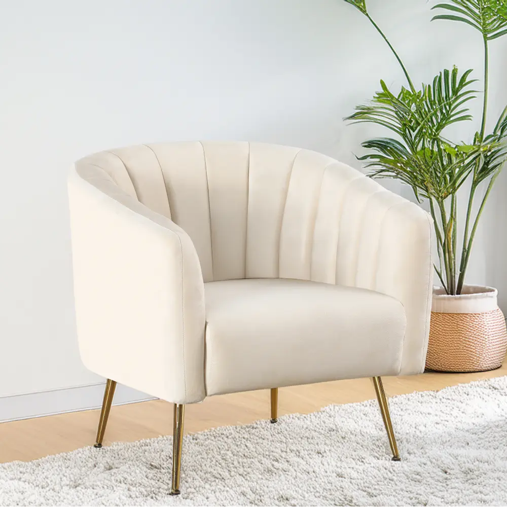 Fotoliu Tempo Kondela Bagy (Beige/Golden)