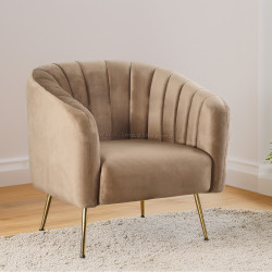 Fotoliu Tempo Kondela Bagy (Brown/Golden)