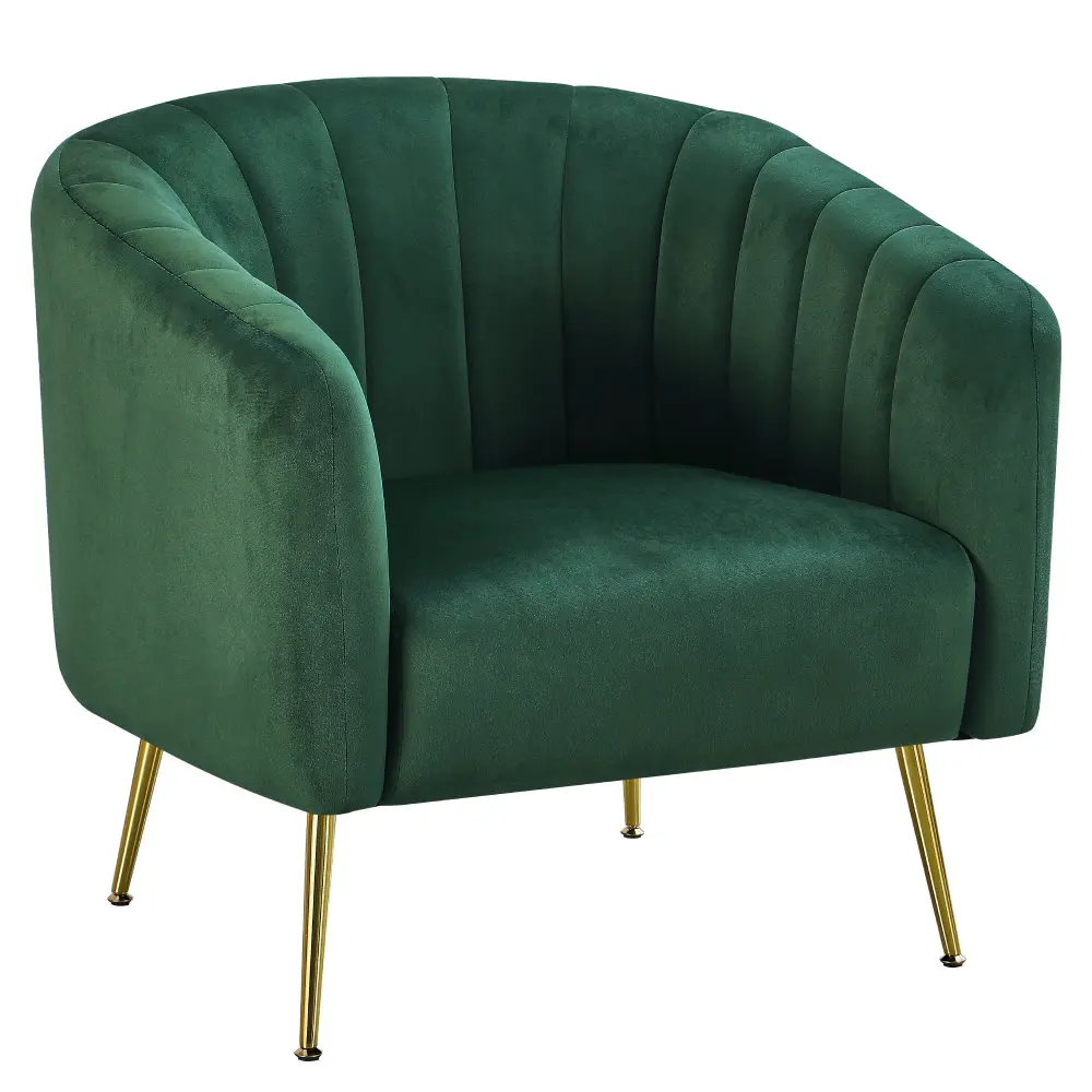 Fotoliu Tempo Kondela Bagy (Dark Green/Gold) - 2