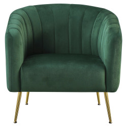 Fotoliu Tempo Kondela Bagy (Dark Green/Gold) Thumb