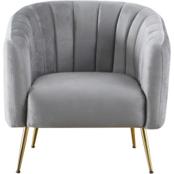 Fotoliu Tempo Kondela Bagy (Gray/Golden) Thumb