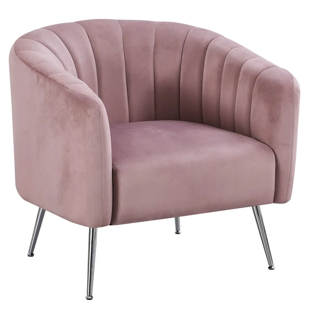 Fotoliu Tempo Kondela Bagy (Pink/Silver) - 2