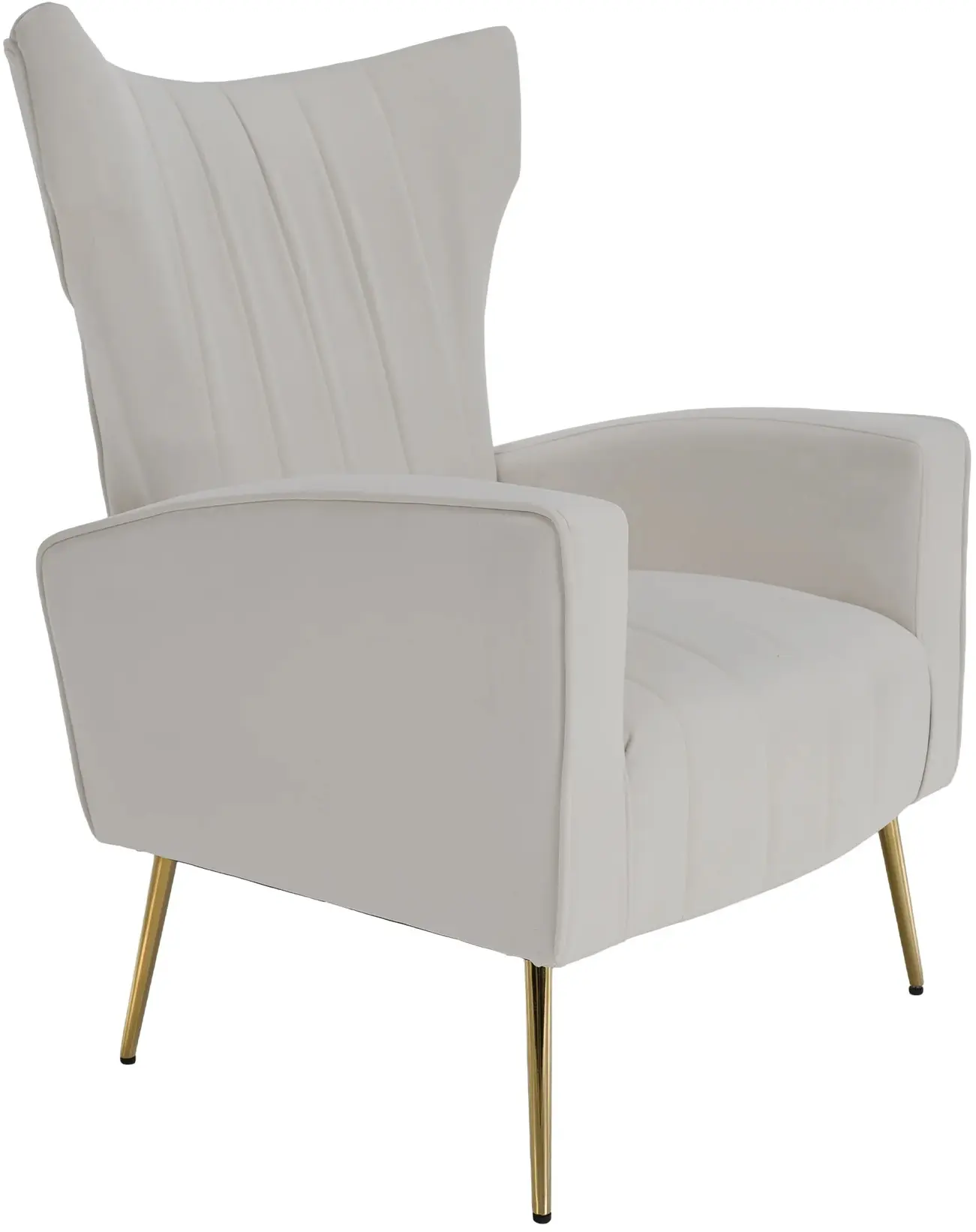Кресло Tempo Kondela Baret Velvet (Beige) - 3
