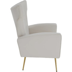 Кресло Tempo Kondela Baret Velvet (Beige) Thumb