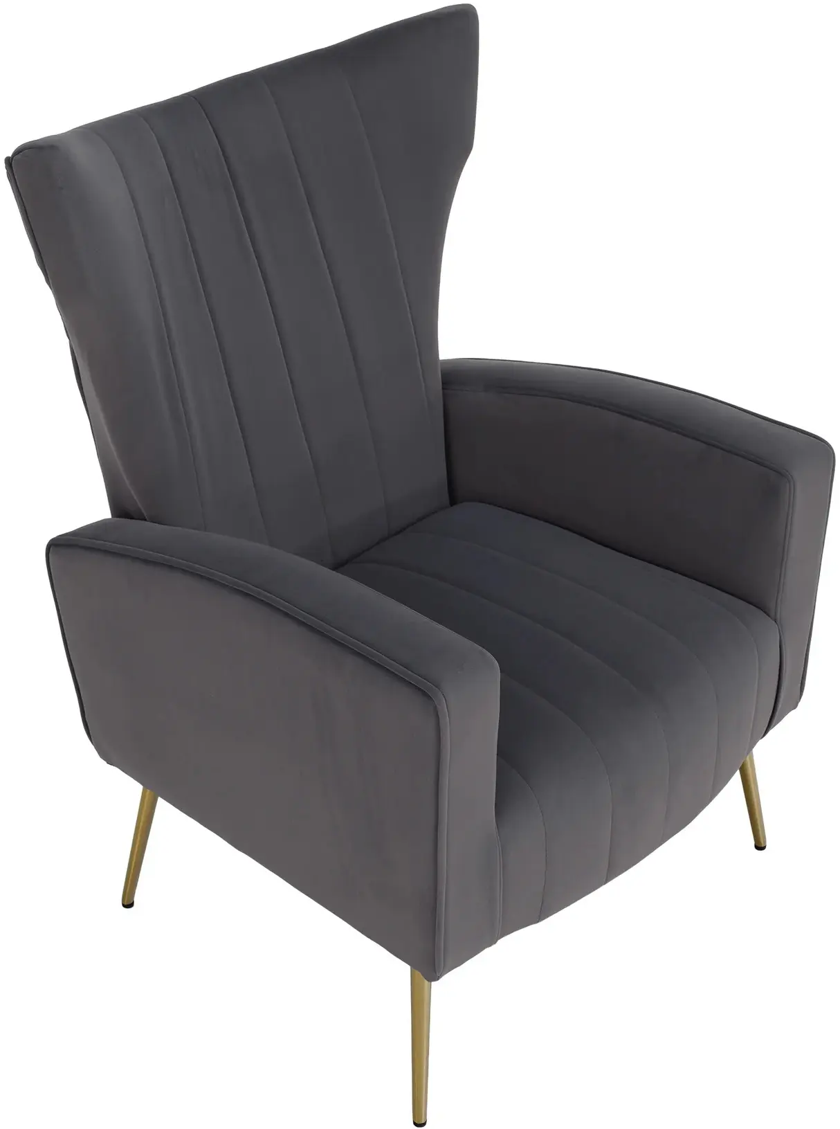 Кресло Tempo Kondela Baret Velvet (Grey) - 2