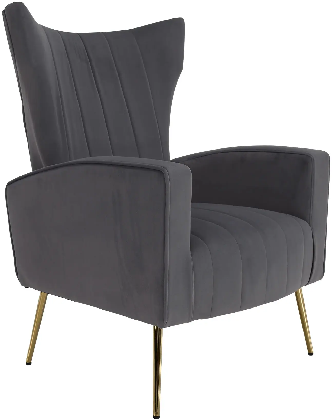 Кресло Tempo Kondela Baret Velvet (Grey) - 3