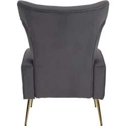 Кресло Tempo Kondela Baret Velvet (Grey) Thumb