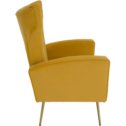 Кресло Tempo Kondela Baret Velvet (Yellow) Thumb