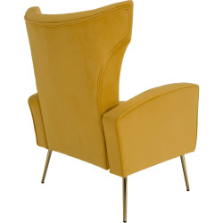 Кресло Tempo Kondela Baret Velvet (Yellow) Thumb