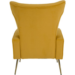 Кресло Tempo Kondela Baret Velvet (Yellow) Thumb