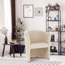 Fotoliu Tempo Kondela Cuba Leather (Beige) Thumb