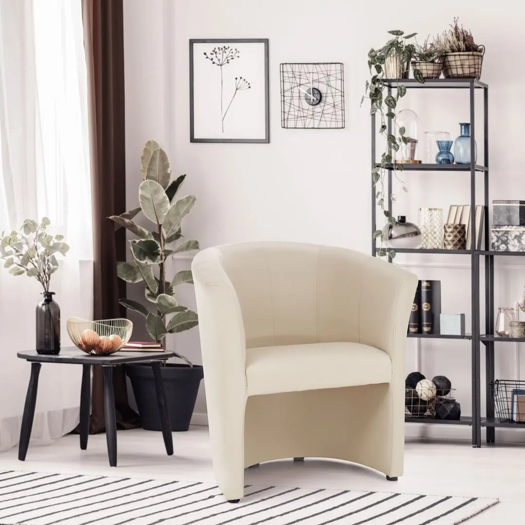 Fotoliu Tempo Kondela Cuba Leather (Beige)