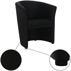 Fotoliu Tempo Kondela Cuba Leather (Black) Thumb
