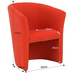 Кресло Tempo Kondela Cuba (Orange) Thumb