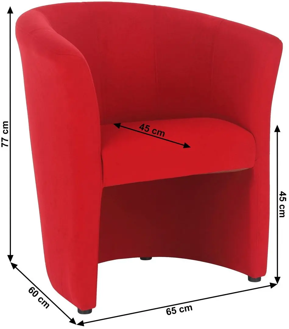 Fotoliu Tempo Kondela Cuba (Red)