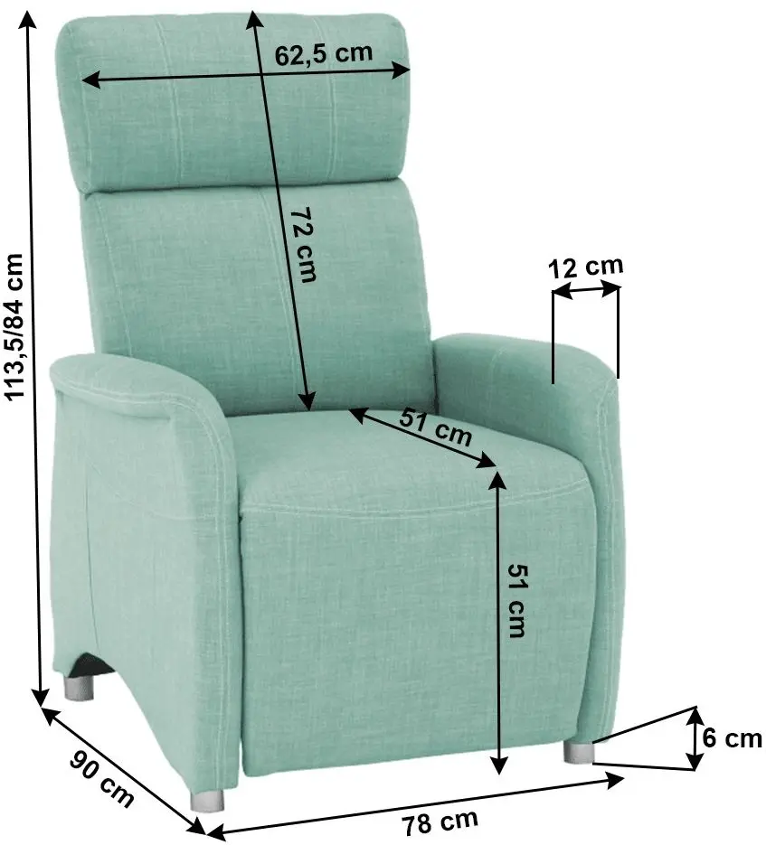 Fotoliu Tempo Kondela Forest (Mint)